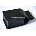 matt black foil aluminum coffee bag with valve